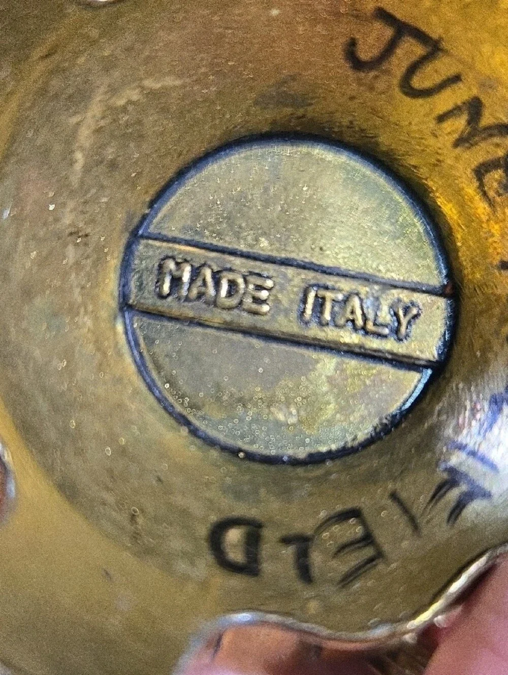 M Made In Italy ornate gold